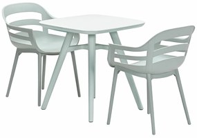 Garden Impressions Sunny balkonset 3-delig - Hareno tuintafel 71x71 cm - olijf