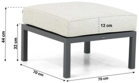 Hoek loungeset 5 personen Aluminium Grijs  Lifestyle Garden Furniture Rodenzo
