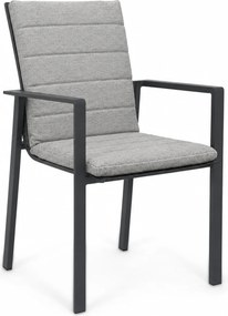Tuinstoel Aluminium Grijs-antraciet Lifestyle Garden Furniture Timo antraciet/earth