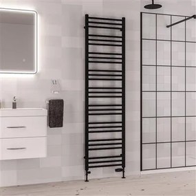 Eastbrook Corinium handdoekradiator 50x180cm 906W zwart mat