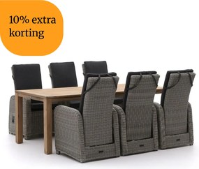 + 10% kassakorting | Diningset Intenso | 6 personen | Tuinset teakhout | 7-delig | Kees Smit Tuinmeubelen