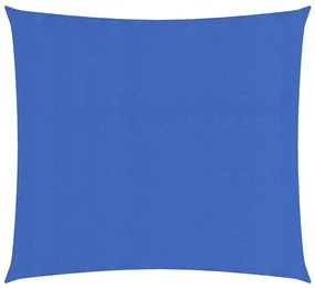 vidaXL Zonnezeil 160 g/m² 2x2 m HDPE blauw