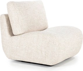 Draaibare Fauteuil Beige Zonder Armleuning