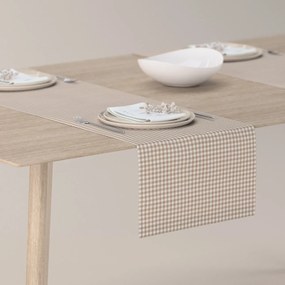 Dekoria Rechthoekige tafelloper, lichtbruin-ecru , 40 x 130 cm