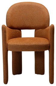 Dan-Form Aole Eetkamerstoel Boucle Pumpkin Spice Oranje