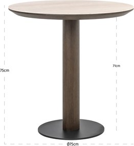 Richmond Interiors Ritz Ronde Bistrotafel Travertine - 75 X 75cm.
