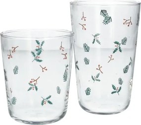 Hoog glas, kersttakjes, 400 ml