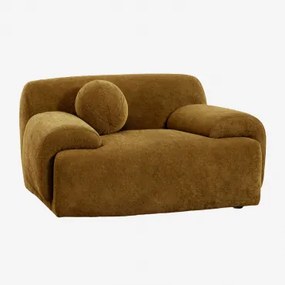 Set Van 2 Gestoffeerde Shirina Fauteuils Chenille Donker Mosterdgeel - Sklum