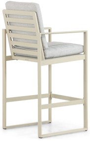 Barstoel Aluminium Taupe-naturel-bruin Lifestyle Garden Furniture Nuno
