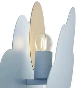 Kinder wandlamp blauw wolk met zon - Cloudy