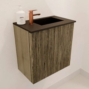 Mondiaz Joya 40cm toiletmeubel dusk met wastafel faye rechts 1 kraangat urban