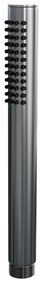 Brauer Gunmetal Carving complete inbouw regendouche set 37 met 20cm douchekop, rechte muurarm, staafhanddouche en glijstang gunmetal geborsteld PVD
