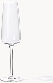 Mondgeblazen champagneglazen Ellery, 4 stuks