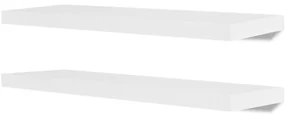 vidaXL Wandplanken 4 st 80 cm wit