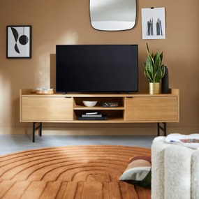 Lange tv-/hifi-kast met eikenfineer L175 cm, Volga