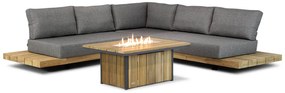 Loungeset 4 personen Teak Old teak greywash Santika Furniture Santika Superior