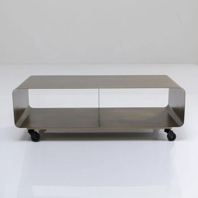 Kare Design Mobil Tv-meubel Op Wielen Brons - 90x42x30cm.