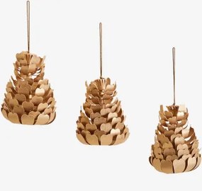 Pack Van 3 Kerstversieringen Van Iverez-papier Goud - Sklum