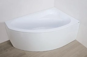 Plazan Ekoplus badkuip met paneel 140x90cm wit rechts inclusief potenset
