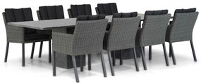 Tuinset 8 personen 300 cm Wicker Grijs Garden Collections Oxbow/Graniet