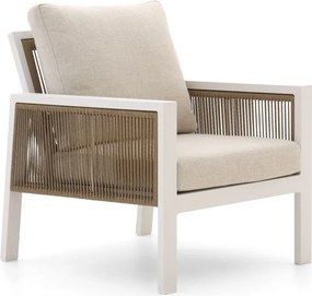 Lounge tuinstoel | Manifesto Alzano | Textileen | Wit | Kees Smit Tuinmeubelen