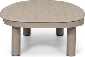 Stoel en Bank Loungeset 5 personen Aluminium Zand/Beige  Lifestyle Garden Furniture Organio/Mira