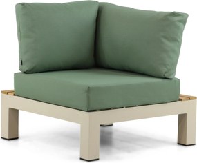 Loungeset 5 personen Aluminium/Teak Taupe Lifestyle Garden Furniture Vittoria