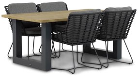 Tuinset 4 personen  Rope Grijs 4 Seasons Outdoor Fabrice/Talai
