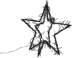 Kerst ster zwart ster incl. LED IP44 - Brilli