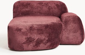 Teddy bouclé chaise-hoekmodule Wolke