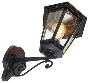 Klassieke buiten wandlamp zwart IP44 - Havana Up