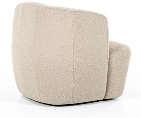 Eleonora Charlotte Taupe Boucle Fauteuil Rond