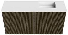 Mondiaz Joya 80cm toiletmeubel shadow met wastafel faye rechts zonder kraangat talc