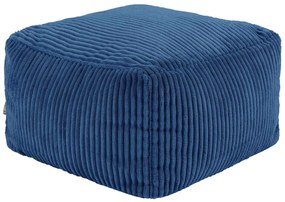 Theo Corduroy Poef - Denim Blauw
