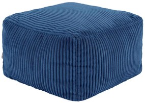 Icon Amara Jumbo Cord Square Footstool Bean Bag, Denim Blue