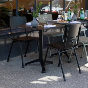 Zuiver Back To School Outdoor Tuinstoel Stapelbaar Aluminium Zwart