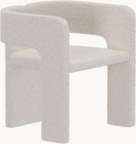 Bouclé eetstoelen Kristin met armleuningen, 2-delig
