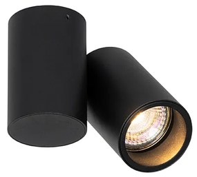 Design Spot / Opbouwspot / Plafondspot zwart verstelbaar - Michael Design GU10 cilinder / rond Binnenverlichting Lamp