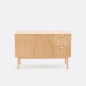 Dubbele wastafel, 2 deuren + 2 lades, Gisela