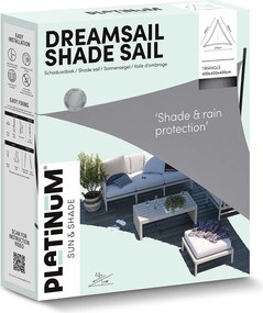 Platinum Dreamsail waterproof schaduwdoek driehoek 4x4x4 m - Grijs