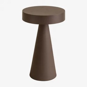 Draadloze Led-tafellamp Van Ijzer Catinca Bruin – Chocolade - Sklum