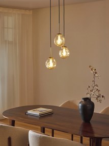 Cluster hanglamp Amora van glas