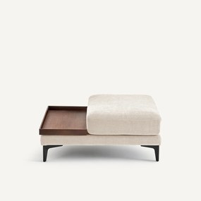 Voetensteun met dienblad, polyester katoen, MODERNISTE, ontwerp Emmanuel Gallina