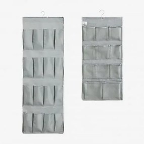 De Set Van 2 Hangende Organizers Met Metalen Hanger Klere Celadonmousse - Sklum