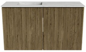 Mondiaz Joya DLux 70cm toiletmeubel dusk met wastafel faye links zonder kraangat opalo