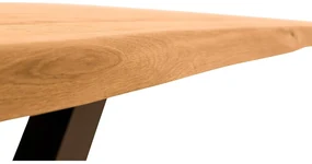 Goossens Eettafel Blade, Boomstamblad 220 x 100 cm 5 cm dik