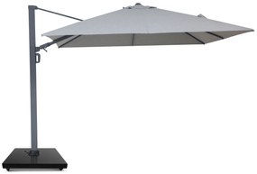 Zweefparasol  3x3m S2 Excellent (incl. voet + hoes) Grijs-antraciet Camello Luna
