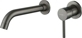 Mexen Alma inbouw wastafelkraan, grafiet - 75015-66