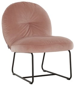 Must Living Bouton Roze Design Fauteuil Fluweel
