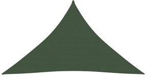 vidaXL Zonnezeil 160 g/m² 4x4x5,8 m HDPE donkergroen